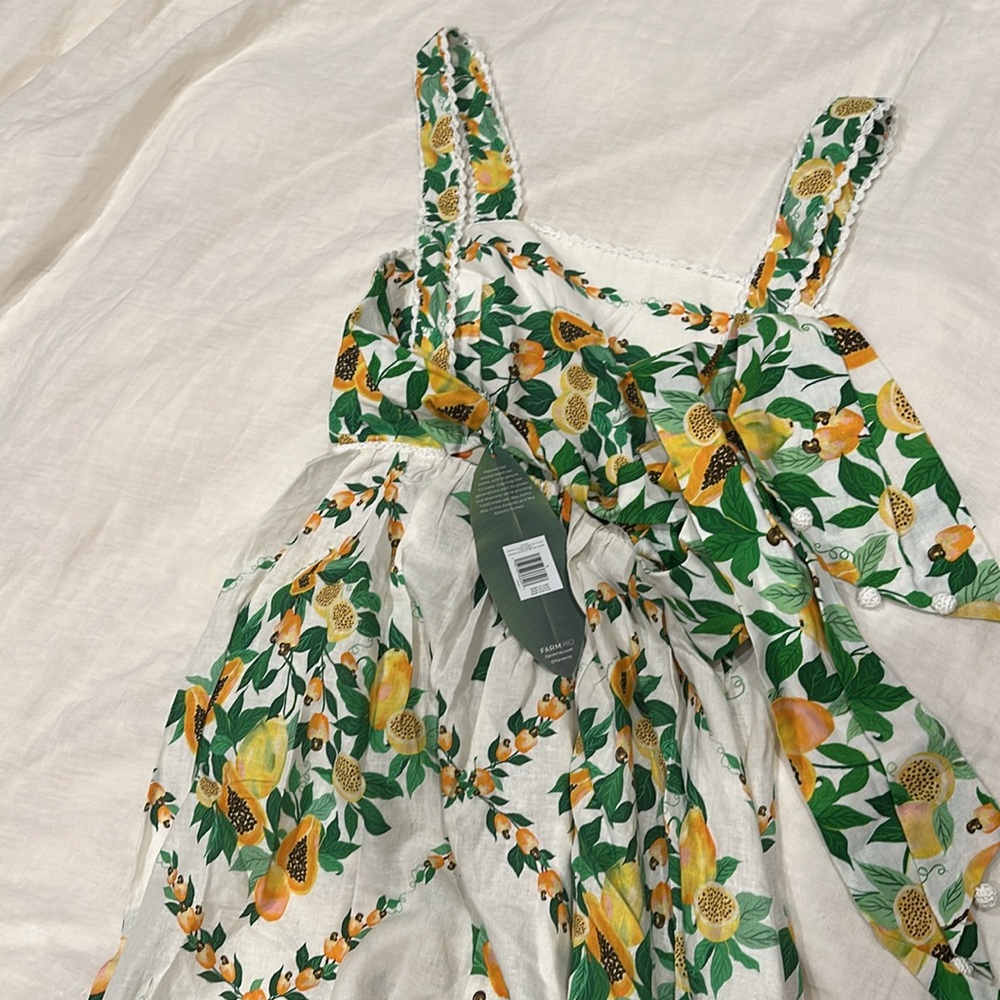 NWT FARM RIO PAPAYA DRESS - Picture 6 of 10